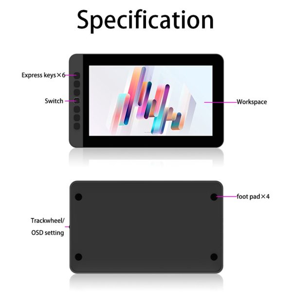 SPASEEBA M12 Drawing Tablet Monitor - Image 11